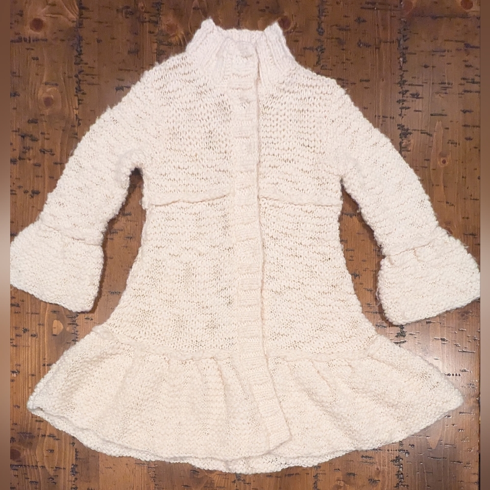 FP  S Knit Cardigan Sweater Dress